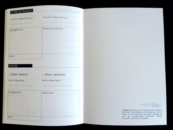 Preview: Serviceheft Universal